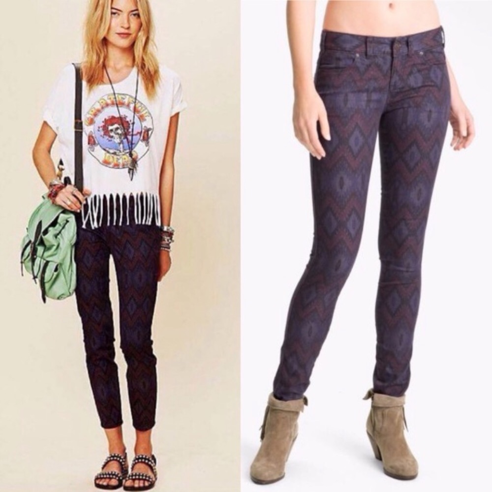 Free People Tribal Print Skinny